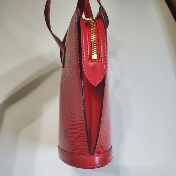 Louis Vuitton Saint Jacques Handbag Red Epi Leather Purse - Picture 5 of 14